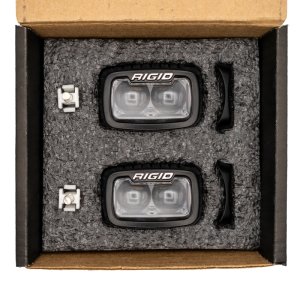 Ford F-150 Off-Road Driving Light Kit - Front - Ford Racing - Rigid SR-M Driving Lamps, Plug-and-Play, Pair - `21-`23